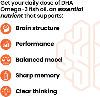 Neuroq Memory Dha-400 - Omega-3 Fish Oil Supplement - Mental Performance & Balance - Supports Neuro Brain Health - Protects Against Memory Loss & Improves Focus - 120 Softgels