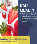 Kal 25 Mg Niacin Tablets, Strawberry, 200 Count