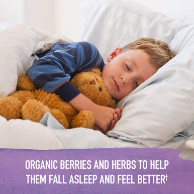 Garden of Life Organics Elderberry Immune Support For Kids With Zinc Vitamin C - Kids Elderberry & Sleep Immune Syrup Liquid Bedtime Herbs For Children No Alcohol No Added Sugar 3.92 Fl Oz