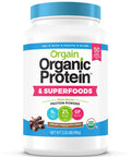 Orgain Bundle Peanut Butter Protein Powder and Chocolate Protein Superfoods Powder Vegan Made without Dairy Gluten and Soy NonGMO