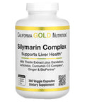 Silymarin Liver Health Complex, Milk Thistle Extract With Curcumin, Artichoke, Dandelion, Ginger, Black Pepper, Synergistic Liver Detox & Cleanse Support, 360 Veggie Capsules By California Gold
