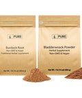 PURE ORIGINAL INGREDIENTS Burdock Root And Bladderwrack Powder Bundle, (1 Lb Each) Herbal Supplements, Lab-Verified