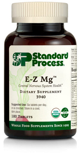 Standard Process - E-Z Mg - Plant-Based, Multiform, Organic, Supports Patients With Inadequate Dietary Magnesium Intake - 180 Tab