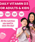 Llama Naturals Vitamin D3 Vegan Organic Immune Support Supplement Vitamin D Gummies for Adults and Kids Real Fruit Gummy Vitamins Promotes Bone Health No Added Sugar Cane Raspberry 60 Ct