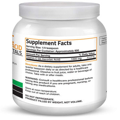 Bronson Probiotic 50 Billion Cfu + Prebiotic With Apple Polyphenols & Pineapple Fruit Extract Vitamin C Powder Pure Ascorbic Acid Soluble Fine Non Gmo Crystals