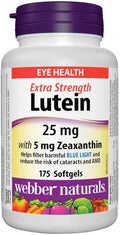 Webber Naturals Lutein 25 mg With Zeaxanthin 5 mg For Eye Health 140 Softgels