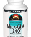 Sources Mega GLA 300 Borage Seed Oil Omega 6 120 Softgels