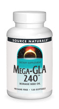 Sources Mega GLA 300 Borage Seed Oil Omega 6 120 Softgels