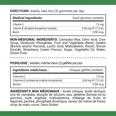 Nature's Bounty Hair Skin & Nails Gummies Value Size 165 Caps