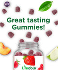 Lifeable Sugar Multivitamin For Men Gummies Vit A, C, D, E, B1, B2, Niacin, B5, B6, Folate, B12, Biotin, Iodine, Zinc, Chromium, Ginseng, Lycopene, Inositol Sugar Vitamins 90 Gummies