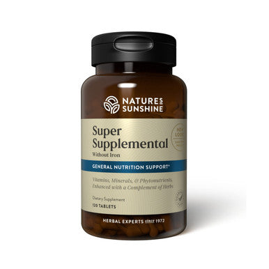 Nature'S Sunshine Super Supplemental W/O Iron, 120 Tablets | Multivitamin For Men And Women Provides Vitamins, Minerals, Amino