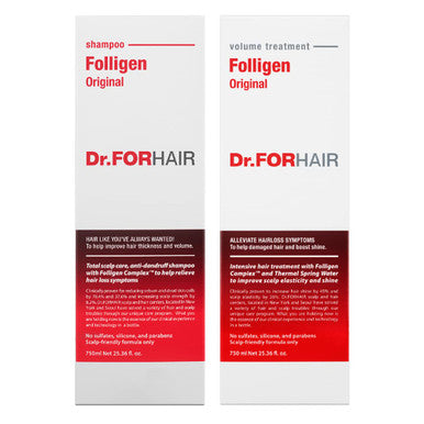 Dr.FORHAIR Folligen Extra Large Original Biotin Shampoo 25.36 Fl Oz Folligen Extra Large Volume Biotin Treatment 25.36 Fl Oz