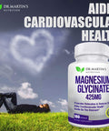 Premium Magnesium Glycinate 425mg - 180 Vegan Capsules - Helps with Stress Relief, Sleep, Muscle Cramps & Healthy Heart |