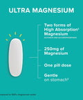Qunol Magnesium Glycinate Complex Gentle on Stomach 250mg One Pill Dose Superior-Absorption Magnesium Nerve Bone and Muscle Health Supplement 90 Count