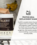RSP TrueFit - Protein Powder Meal Replacement Shake for Weight Loss, Grass Fed Whey, Organic Real Food, Probiotics, MCT Oil, Non-GMO, Gluten Free, No Artificial Sweeteners, 2 LB Vanilla