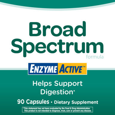 Nature's Way Broad Spectrum Enzyme Active Helps Support Optimal Digestion, 90 Capsules, 90 Count