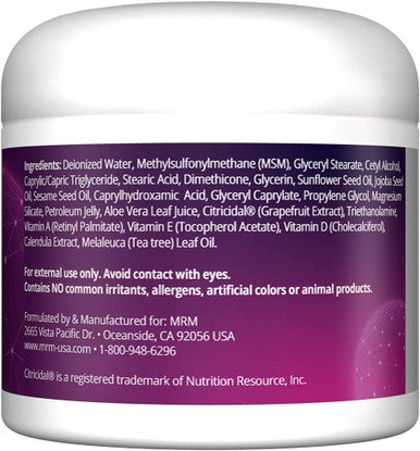 MRM - MSM Cream 4 oz.
