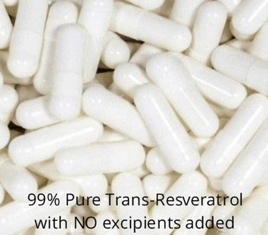 Mega Resveratrol, Pharmaceutical Grade,99% Pure, Isolate, Micronized Trans-Resveratrol, 120 Veggie Caps, 500Mg Per Capsule. Purity Certified. Absolutely No Toxic Inactive Ingredients Added.