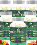 Bio Vitalica Mushroom Gummies " 10 Mushroom Complex With Lions Mane Reishi Chaga Cordyceps & More " Fruity Vegan Gummies " Nongmo Gluten Plantbased " 4 Packs