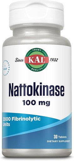 Kal 100 Mg Nattokinase 30 Tablets