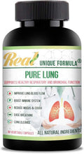 Top Lung Support Supplement for Lung Cleanse and Detox, Respiratory Supplement, Immune System Booster with Chaga Mushroom, Curcumin Turmeric, Honeysuckle Flower, Pomegranate