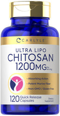 Carlyle Chitosan Supplement 1200Mg | 120 Quick Release Capsules | Non-Gmo, Gluten Free | Ultra Lipo