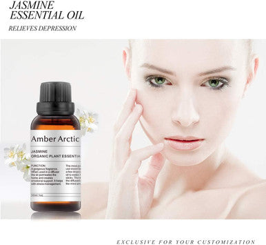 Jasmine Essential Oil 30ml, 100% Pure Natural Aromatherapy Oil for Diffuser, Massage, Skin, Perfume