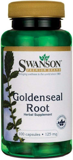 Swanson Goldenseal Root 125 Milligrams 100 Capsules