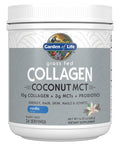 Garden of Life Grass Fed Collagen Coconut Mct Powder - Vanilla 24 Servings Collagen Powder For Energy Hair Skin Nails Joints Collagen Peptides Powder Coconut Mcts Collagen Protein Supplements