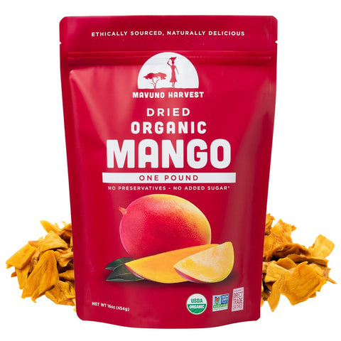 Mavuno Harvest Organic Dried Fruit Variety Pack | Dried Mango, Papaya, Pineapple, Banana, Jackfruit, & Tropical Mix | Healthy, Vegan, No Sugar Added, Non GMO Snacks for Kids & Adults | 2 Ounce, 6 Pack