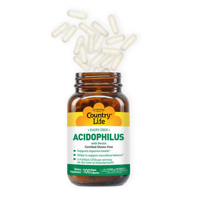 Country Life Acidophilus With Pectin Capsules 100'S