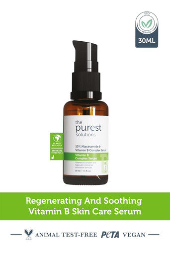 The Purest Solutions Vitamin B Complex Serum (Niacinamide 10% + Vitamin B Complex) - Anti-Sensitization, Anti-Redness, Restorative - Vegan | Cruelty | Eco Friendly (1 Fl. Oz)