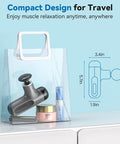 Mini Massage Gun With Heat, Deep Tissue Massage Gun, Portable Percussion Muscle Massager With 4 Massage Heads For Athletes