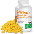 Bronson Vitamin B Complex (Vitamin B1, B2, B3, B6, B9 - Folic Acid, B12), 100 Tablets