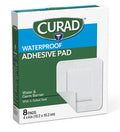 Curad White Waterproof Adhesive Pads 4 x 4 inches 4 Boxes
