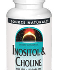 Source s Inositol & Choline 800 mg Supports Healthy Nerve Function - 50 Tablets