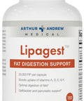 Arthur Andrew Medical Lipagest - Concentrated Lipase Enzyme - 20,000 FIP - Optimal Digestion of Fats - Nutrient Absorption - Gallblader & Keto Support - Dairy-Free & Vegan - 180 Capsule