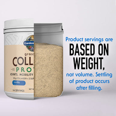 Garden of Life Grass Fed Collagen Protein Powder - Vanilla 14 Servings Collagen Powder For Joints Mobility Muscle Repair Collagen Peptides Super Seeds Coconut Mcts Hydrolyzed Collagen Supplement