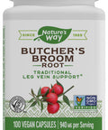 Nature's Way Butchers Broom, 940 mg per serving, 100 Vegetarian Capsules