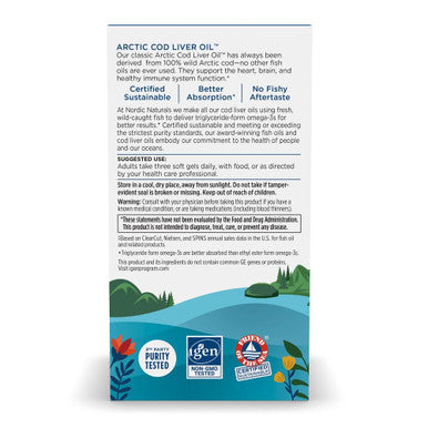 Nordic Naturals Arctic Cod Liver Oil 90sg