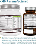 Vegan Collagen Protein Powder + Live Cultures+ Lab4 Probiotics Vegan Bundle, Complete Collagen Boosting Formula + 25 Billion CFU Probiotic with Non-Bloating Prebiotic, by Igennus