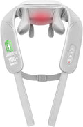 Neck Massager With Heat, Cordless 4D 6 Massage Nodes Shoulder Massager With Heat, Neck And Shoulder Massager, Shiatsu Back Shoulder And Neck Massager For Traps, Leg And Body, For Mother Women Men
