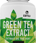 EBYSU Green Tea Extract with EGCG Antioxidant Supplement 500mg Capsules - 120 Day Supply