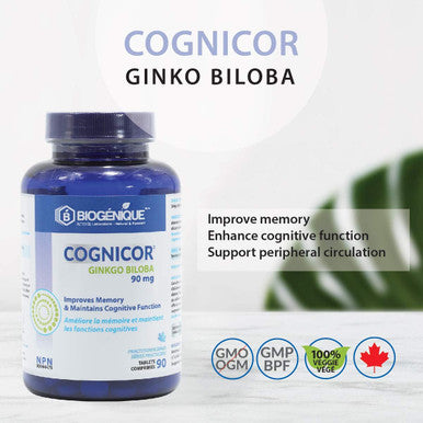 Cognicor - Memory & Cognitive Function Support, Biogenique (90 caps)