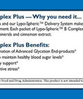 LivOn Laboratories Lypo-Spheric B Complex Plus Minerals and Cinnamon Supplement, 30 Count