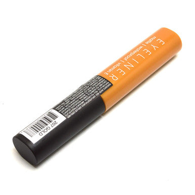 Italia Deluxe Makeup 1 Classic Liquid Eyeliner 207 Matte Gold Eye Liner Vitamin E ZipBag