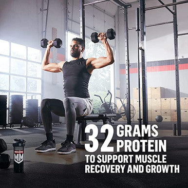 Muscle Milk Genuine Protein Powder Cookies N Creme 1.93 Pounds 13 Servings 32G Protein 3G Sugar Calcium Vitamins A C & D Nsf For Sport Energizing Snack Packaging May Vary