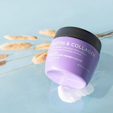 Luseta Biotin Collagen Hair Mask for Dry Damaged Hair 16.9 Oz Strengthening Thickening Treatment for Hair Growth Deep Conditioning Hair Treatment
