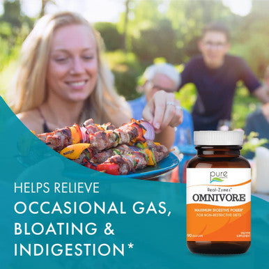 Real-ZymesÃƒâ€šÃ¢â€žÂ¢ Omnivore Digestive Enzymes Supplement with Probiotics for Better Digestion - Natural Support for Relief of Bloating, Gas, Belching, Diarrhea, Constipation, IBS, etc. - 90 Caps