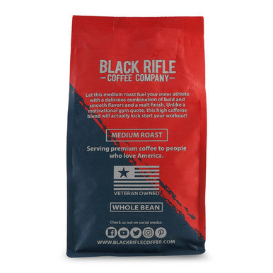 Black Rifle Coffee Company Fit Fuel (Medium Roast) Whole Bean Coffee 12 Ounce Bag Of Coffee Beans Medium Roast Coffee Beans Delicious Combination Of Bold And Smooth Flavors And A Malt Finish